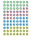 Mid-century mod stars and bursts hot spots stickers ctp-8449