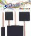 Sponge stamp with wooden handle 10cm 7. 5cm 4. 5cm 2. 5cm 4pcs