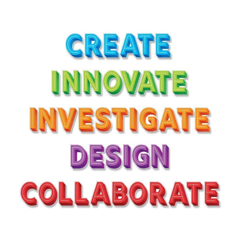 Stem/steam jumbo words bulletin board ctp-3116