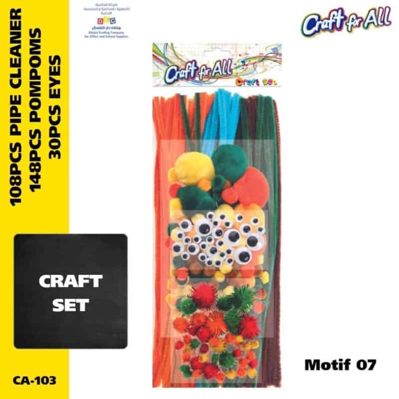 Pompom & pipe cleaner craft pack -motif 07