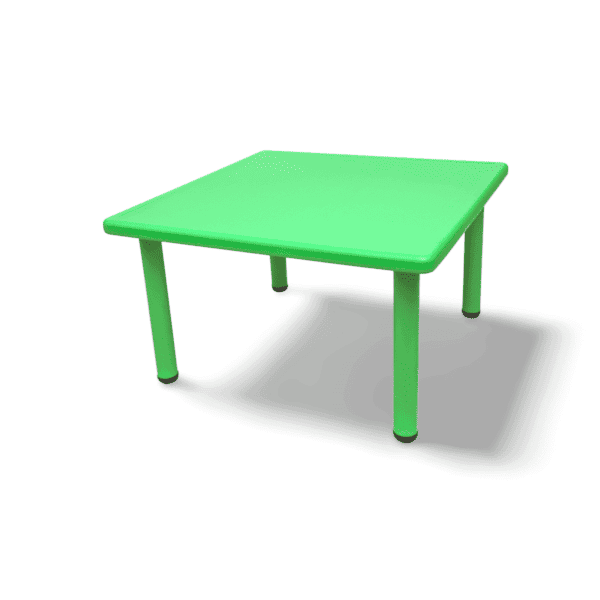 Big Plastic Square table 88cm - Green