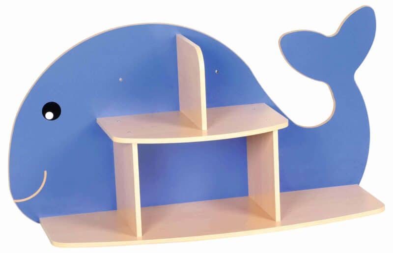 Two-level hanging shelf - whale