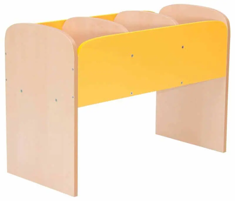 Premium standing bookcase - yellow