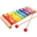 Wooden xylophone with 2 sticks