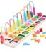 Wooden children's beads number graphical puzzle jigsaw educational toy for kids