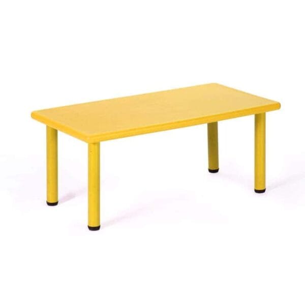 Plastic Rectangle table 136cm - Yellow