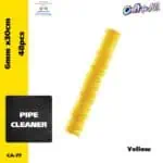 Pipe Cleaner - 0.6cm x 30cm x 48pcs - Yellow