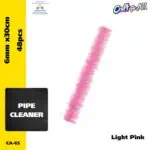 Pipe Cleaner - 0.6cm x 30cm x 48pcs - Light Pink