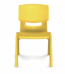 Colored plastic children chair 34cm - yellow