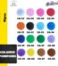 Colored pompom 30 mm x 15 pcs