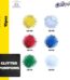 Glitter pompom - 30 mm x 15 pcs