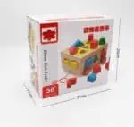 Wooden pull numbers and shapes sorter toy