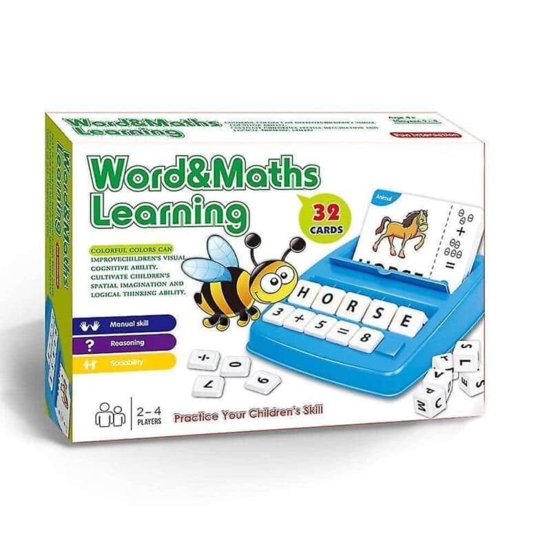 Word and maths learning 32 cards