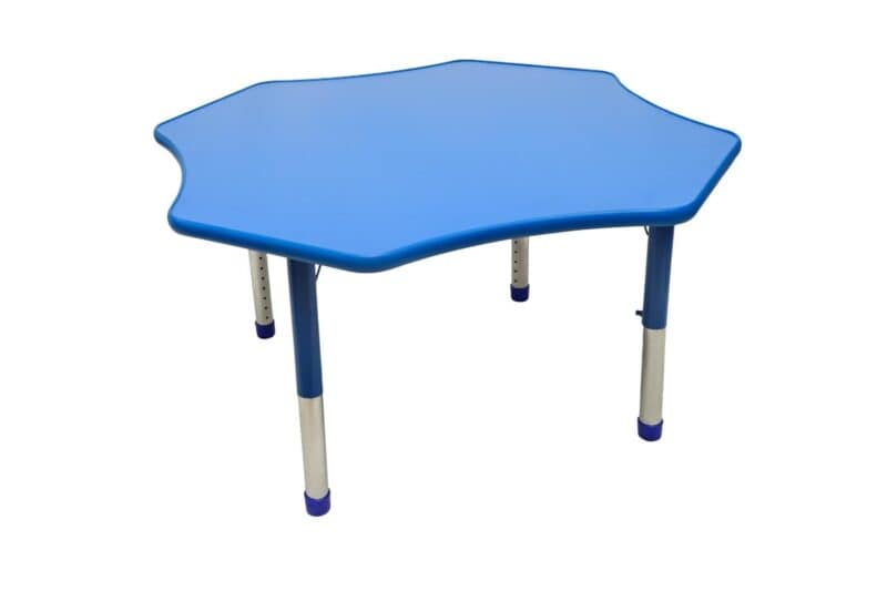 Wooden adjustable octagon table 120x37cm