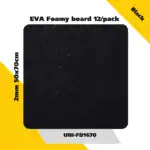 EVA Foamy board  12/pack 2mm 50x70cm - Black