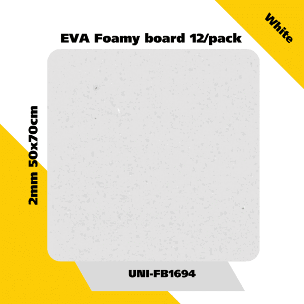 EVA Foamy board  12/pack 2mm 50x70cm - White