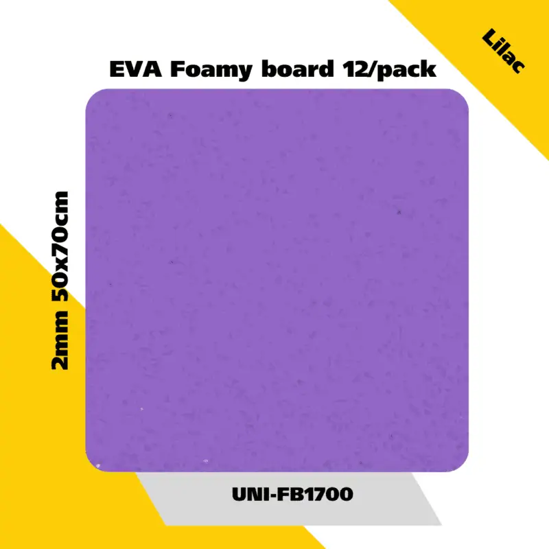 Eva foamy board  12/pack 2mm 50x70cm - lilac