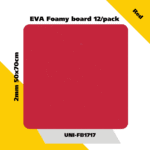 EVA Foamy board  12/pack 2mm 50x70cm - Red
