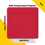 EVA Foamy board  12/pack 2mm 50x70cm - Red