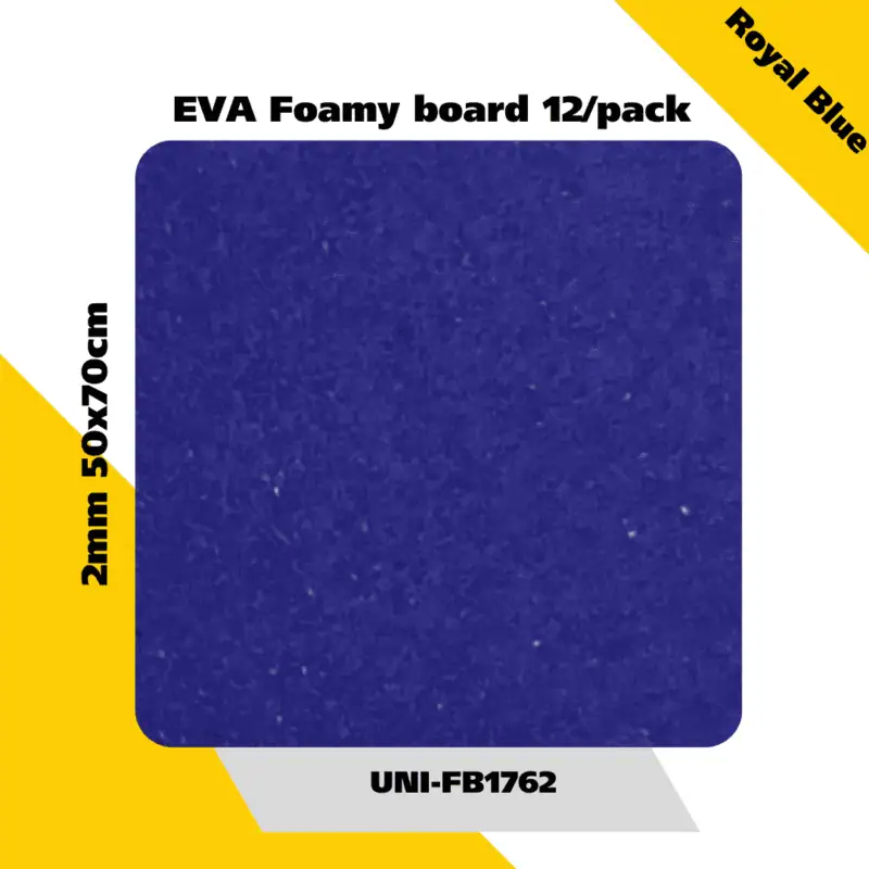 Eva foamy board  12/pack 2mm 50x70cm - royal blue