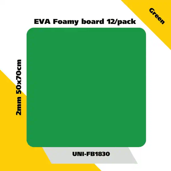 EVA Foamy board  12/pack 2mm 50x70cm - Green