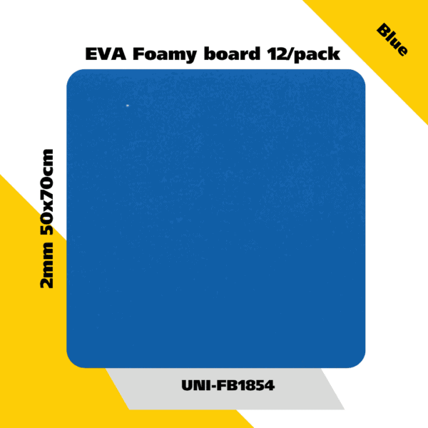 EVA Foamy board  12/pack 2mm 50x70cm - Blue