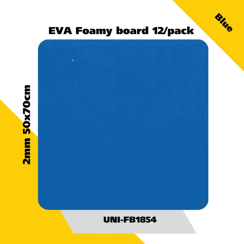 Eva foamy board  12/pack 2mm 50x70cm - blue