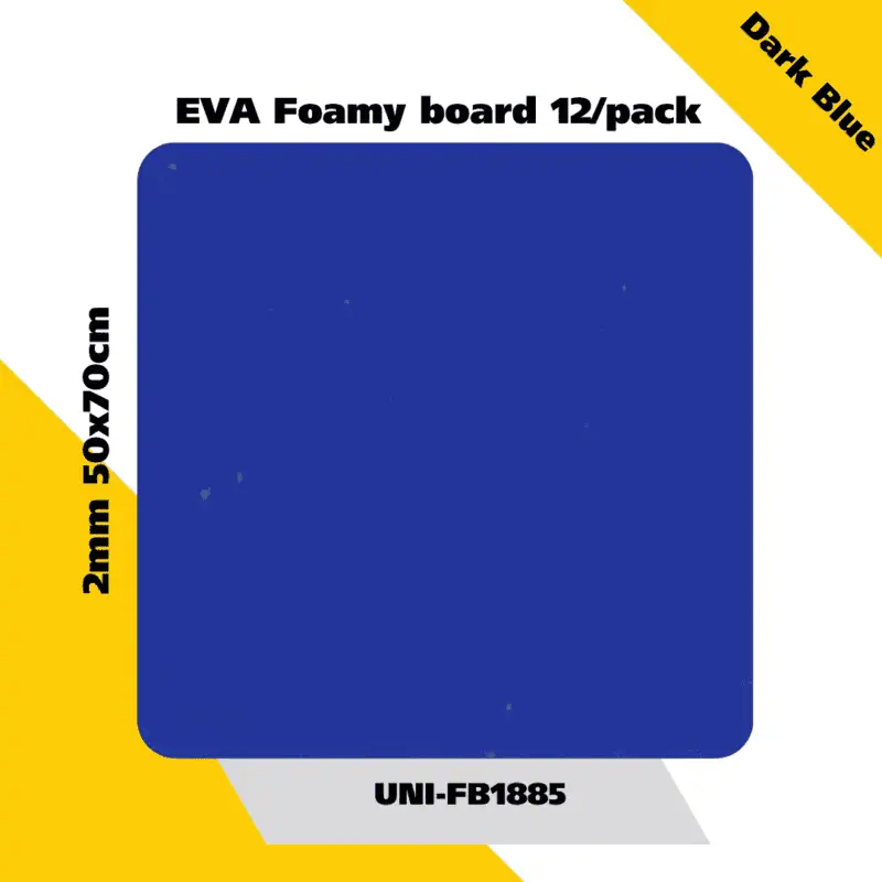 Eva foamy board  12/pack 2mm 50x70cm - dark blue