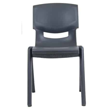 Colored plastic children chair 46cm - Grey