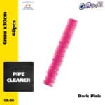 Pipe Cleaner - 0.6cm x 30cm x 48pcs - Dark Pink