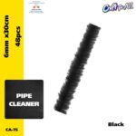 Pipe Cleaner - 0.6cm x 30cm x 48pcs - Black