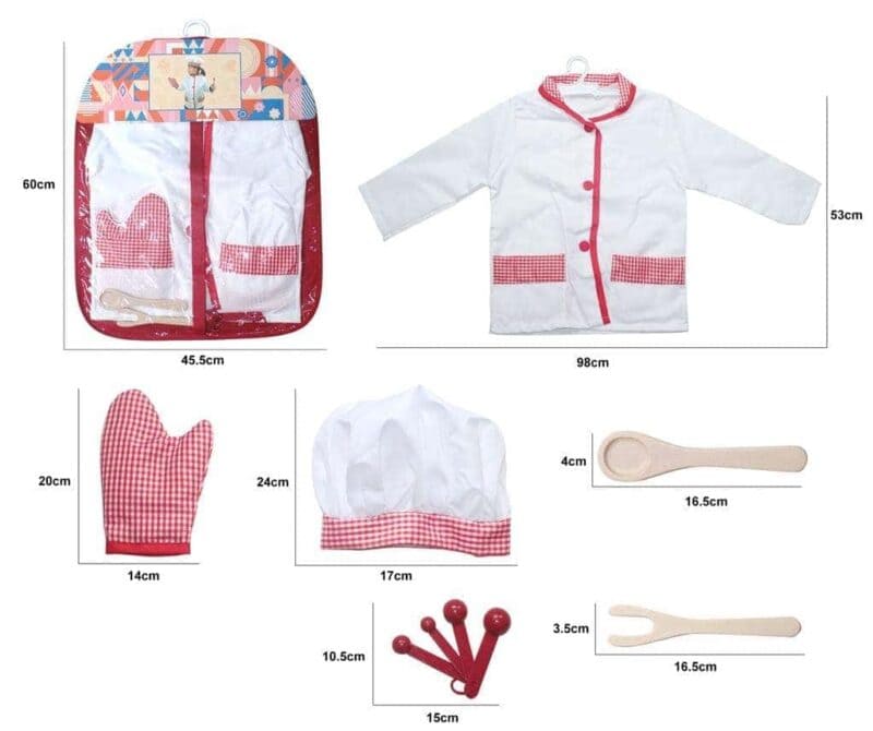 Chef costume 3-6 years