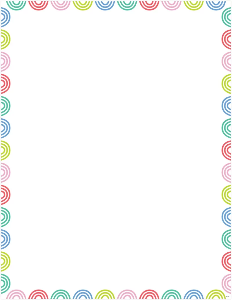 Blank (rainbow doodles) chart