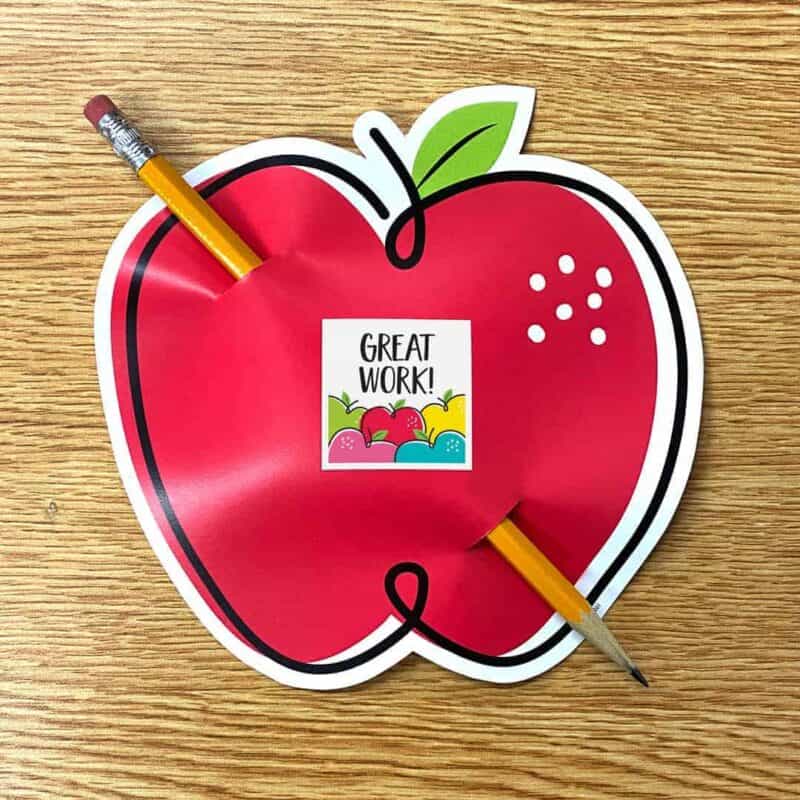 Doodle apple red (core decor) 6" designer cut-outs
