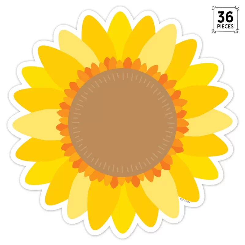 Sunflower 6" designer cut-outs