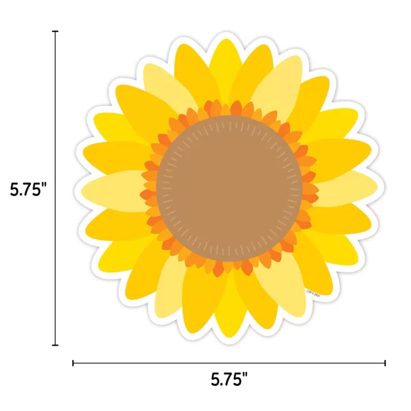 Sunflower 6" designer cut-outs