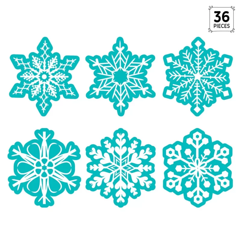 Snowflakes 6" designer cut-outs