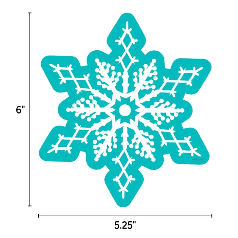 Snowflakes 6" designer cut-outs