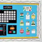 Class Jobs (Stick Kids) Mini Bulletin Board