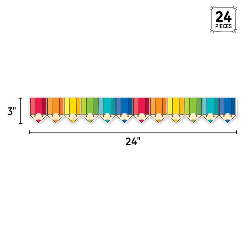 Colorful doodle pencils (core decor, ez border)
