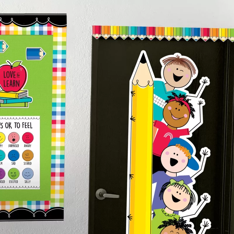 Colorful doodle pencils (core decor, ez border)