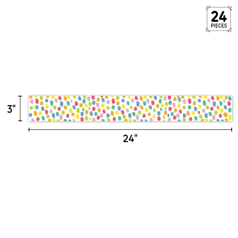 Colorful messy dots (core decor, ez border)