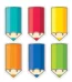 Colorful doodle pencils (core decor) 6 inch designer cut-outs