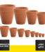 Terracotta clay pots