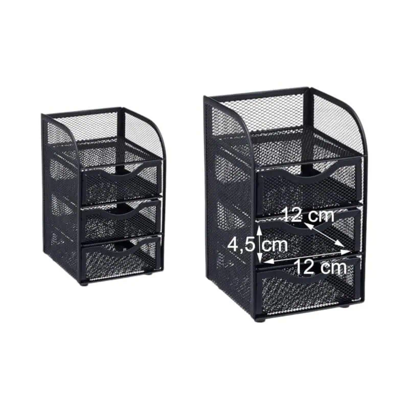Foska - metal mesh desk organizer 12. 7x13. 0x20. 0cm
