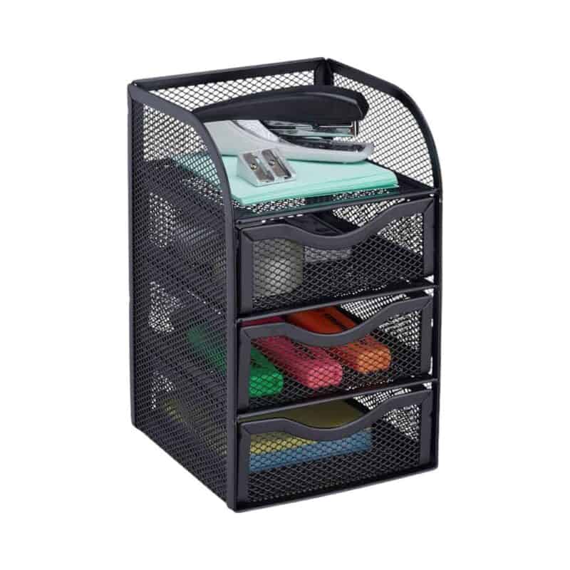 Foska - metal mesh desk organizer 12. 7x13. 0x20. 0cm