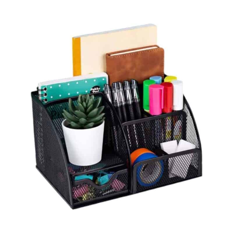 Foska - metal mesh desk organizer 21. 8x13. 8x12. 5cm