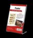 Foska - l-shape transparent acrylic sign holder a6:15x10cm