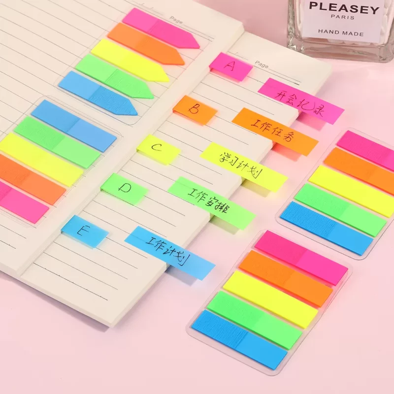 Foska - page marker 12x45mm 5 colors 20 sheets