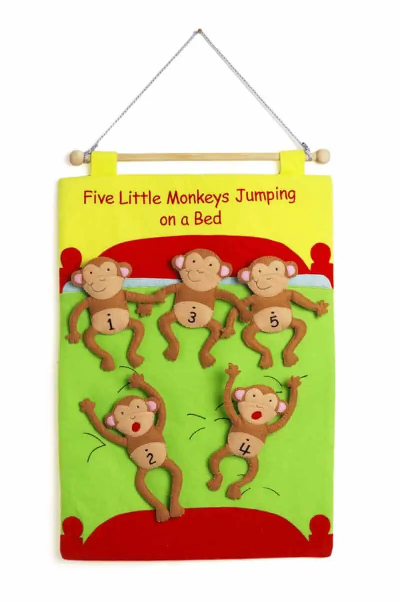 Chart - 5 five little monkeys jumping on the bed song